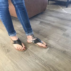 Women’s black sandals size 7.5